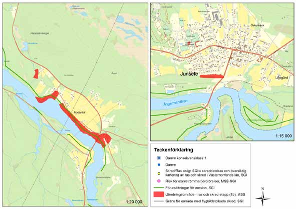 Sida 27 av 114 4.3.1 Förutsättningar i Sollefteå kommun Det finns förutsättningar för ras/skred i älvdalgångarna i hela länet, i exempelvis Ångermanälven i Sollefteå kommun.