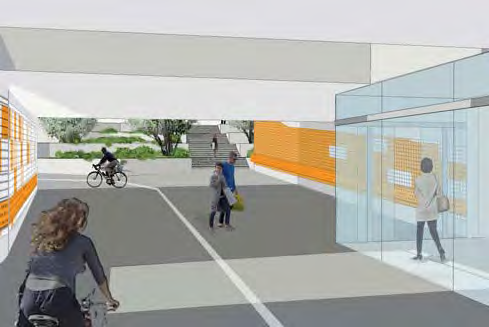 3.3 JAKOBSBERGS STATION Framtida utvecklingsmöjligheter Vid Vasaplatsen och gamla stationshuset kan Ynglingavägens körbana komma att integreras i en torgyta.