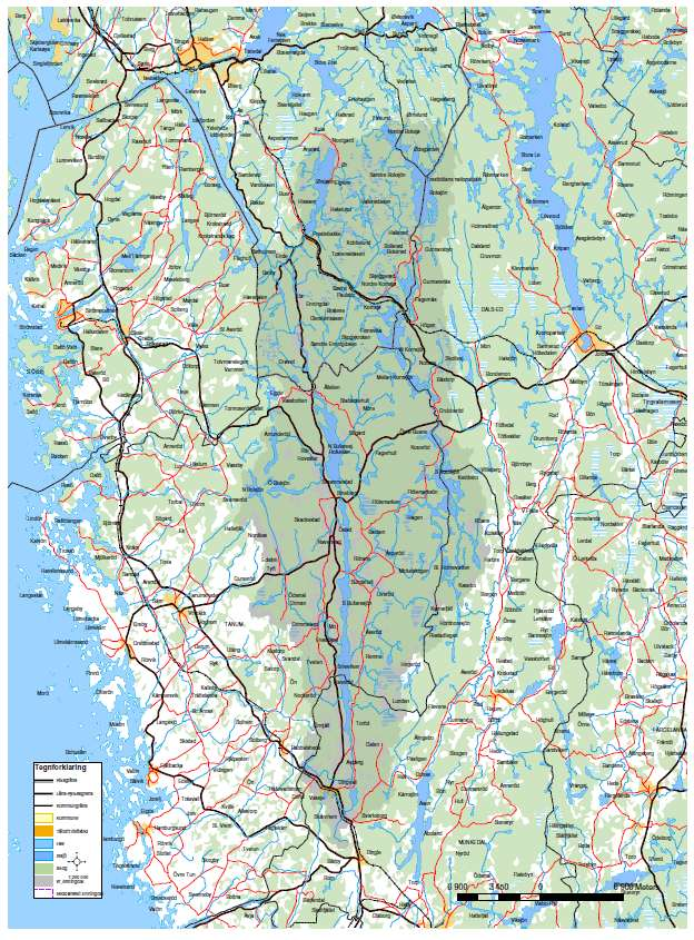 Enningdalsälven 2/3 av avrinningsområdet i Sverige 1/3 av avrinningsområdet i