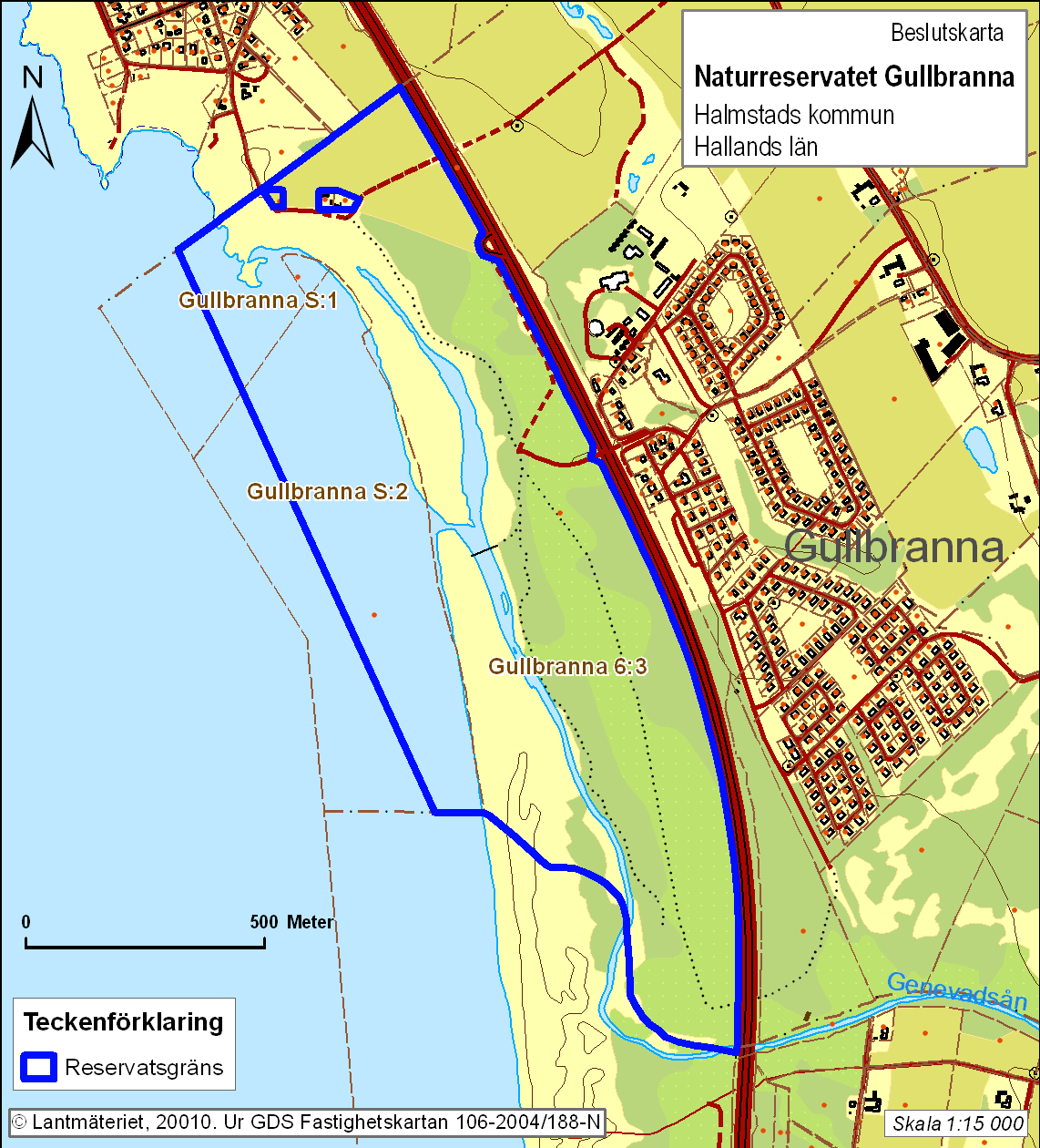 1 av 9 Naturreservatet Gullbranna i Halmstads kommun Beslut Länsstyrelsen i Hallands län beslutar med stöd av 7 kap.