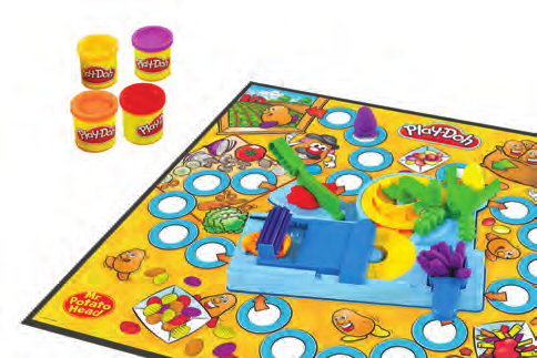 S Innehåll Spelplan 4 burkar PLAY-DOH -modellera Snurrhjul (med pil och fäste i plast) 2