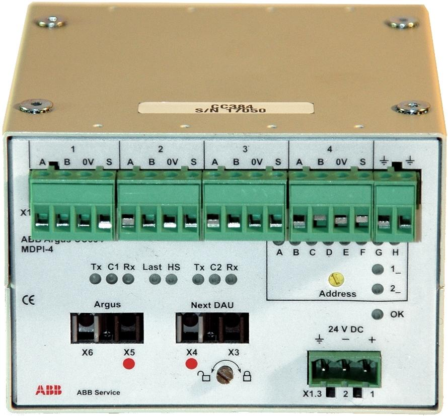 ABB Argus CC384 4 encoder channels Velocity from incremental encoders Incremental encoder inputs Input A, B: Dual phases, for reversible drives.