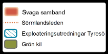 Möjligheter Kan stärkas genom en rad åtgärder som ex: Faunapassage under/över Tyresövägen Främja golfbanans mångfunktionalitet ett redskap