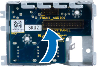 håller fast I/O-panelen