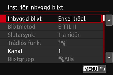 Enkel trådlös blixtfotograferingk Fotografera med full automatik med flera externa Speedlite-aggregat Du kan avfyra flera slavenheter samtidigt, som en enda Speedlite-blixt.