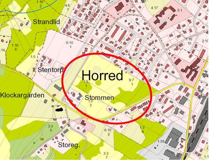 Sammanträdesprotokoll Sida 33(33) 52 Markanvändningsskisser i Horred Dnr 2016-327 21 Plan- och byggnadsnämndens beslut Bygg- och miljökontoret får uppdrag att ta fram en markanvändningsskiss i Horred