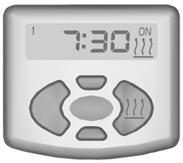 Klimatreglering ktivering och deaktivering av förinställda starttider C E71352 Tryck på knappen upprepade gånger tills symbolen (1, 2 eller 3) för