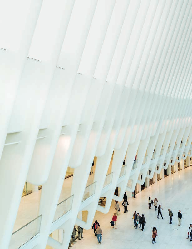22 Skanska Årsredovisning 2016 En livfull knutpunkt läker New York World Trade Center Transportation Hub, New York City, USA Byggverksamheten 250 000 pendlare passerar platsen dagligen och det är