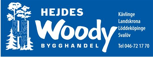 Hejdes Trävaru AB /Woody Lodjursgatan 4 261 44 LANDSKRONA Tel: 0418-60 01 60 Fax: 0418-60 01 69 Webbsida: www.hedjes.