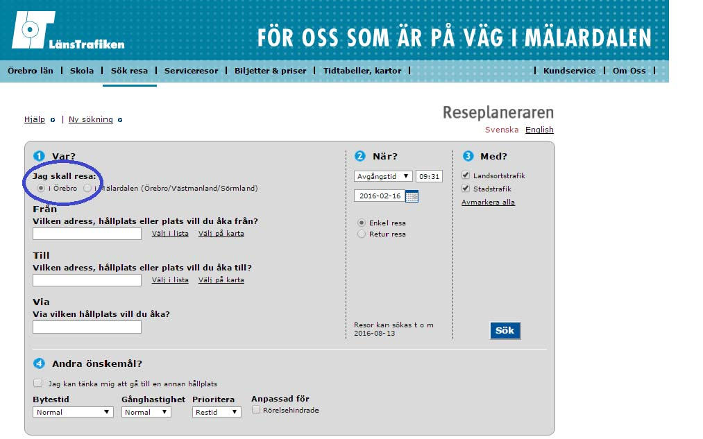 2. Att boka en gruppresa Här beskrivs hur en bokning görs.