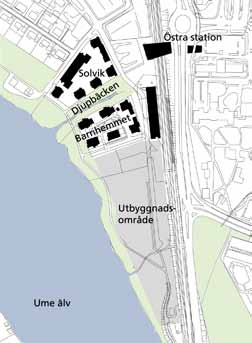 Stationsbyggnaden och planen framför den har då möjlighet att utvecklas till ett stadsdelscentrum.