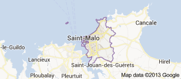 Saint-Malo Sant-Malo är känd hamnstad med vacker ringmur. Härifrån avgår alla båtar till de engelska kanalöarna.