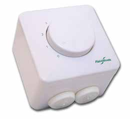 STYZ-01-51-1-1 Potentiometern används för att reglera frekvensomriktare STYR. Potentiometern behöver en matningsspänning på 10 V DC och ger en 3-stegs utsignal på 0 10 V DC.