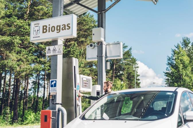 Förnybara bränslen Biogas Lokalt producerat bränsle 80 % minskad