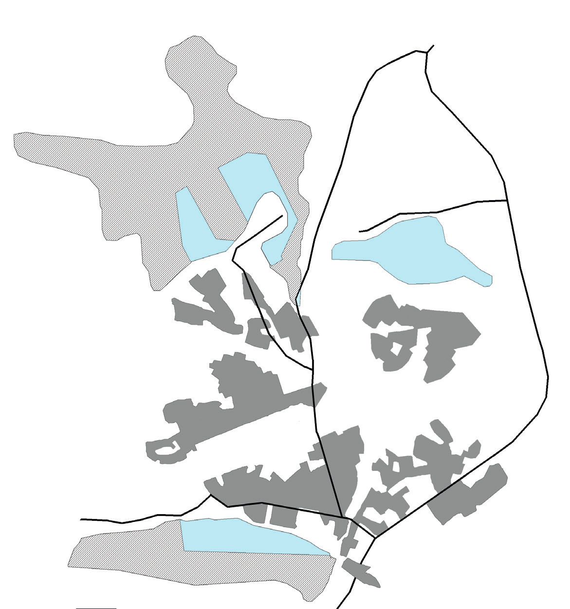 Här finns goda möjligheter att fiska från bryggor eller från land.