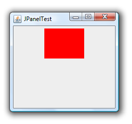 Kap 4 : Sid 22 En JPanel Vi ska till sist i detta kapitel stifta bekantskap med ännu en klass, JPanel, och låta ett fönster visa ett JPanelobjekt, en panel.