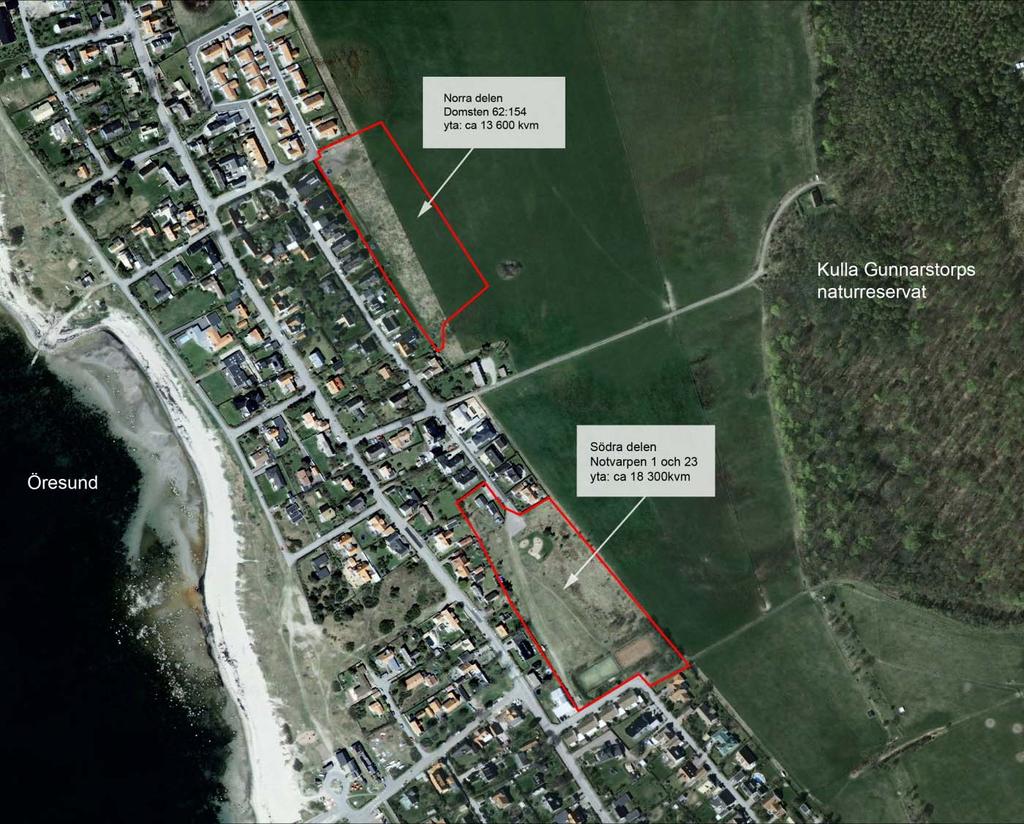 2(8) Dnr 2571/2008 Planområdets norra del Den norra delen av planområdet avgränsas främst av jordbruksmark i öster och söder. I norr och väster avgränsas området av friliggande villabebyggelse.