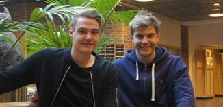 NIU Johan och Emil, SB13A, NIU-fotboll Johan och Emil går i trean på samhällvetenskapsprogrammet med beteendeinriktning. De går också Nationell Idrottsutbildning, NIU, med fotboll.