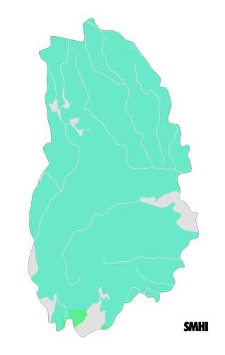 RCP4.5 RCP8.5 Förändring 2069-2098 vs 1961-1990 Vårnederbörden summeras till 132 mm för perioden 1961-1990. Mellanårsvariationen är stor (50-220 mm).