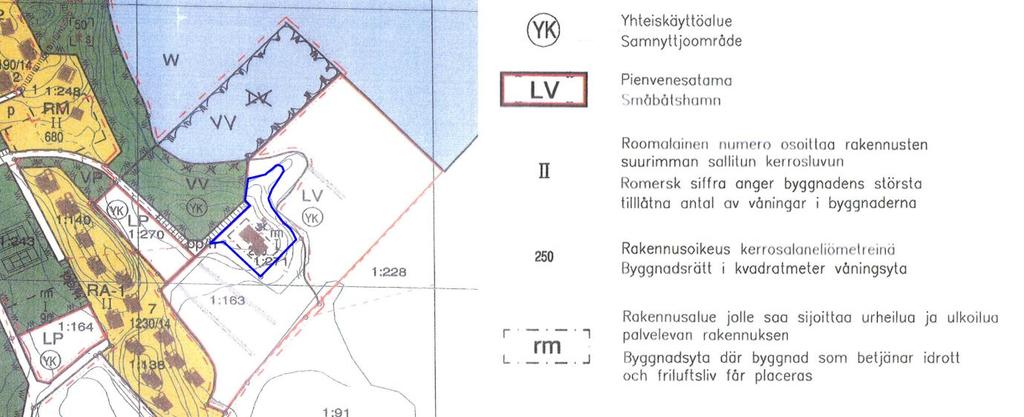 Detaljplan På området gäller strandgeneralplanen för Tegelbruksstranden Rönnäsgård, som godkändes 18.6.2007.