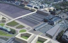 JÄRNVÄGSUTREDNING VÄSTLÄNKEN POSTTERMINALEN NILS ERICSON TERMINALEN CENTRALSTATIONEN Universalsäcken. 8 spår plus 4 reservspår, norr om spårområdet illustreras möjligt stadsbyggnadsområde.