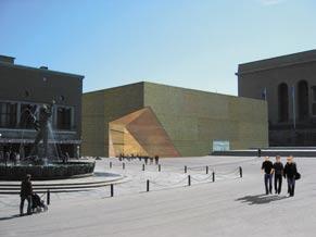 JÄRNVÄGSUTREDNING VÄSTLÄNKEN Stationsalternativen vid Johannebergsgatan och Örgrytevägen för Station Korsvägen har en uppgång vid Götaplatsen. Denna kan bli ett möte mellan kulturen och resandet.