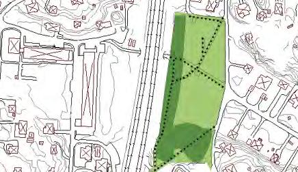 Parkmiljöer - västra Sjödalen-Fullersta 1. Sjödalsparken 2. Fickpark Stambanevägen 3. Rådsparken 4. Parkstråk Balingsnäs 5. Fickpark Norrängsvägen 6. Kyrkdammarna 7. Milstensparken 8.