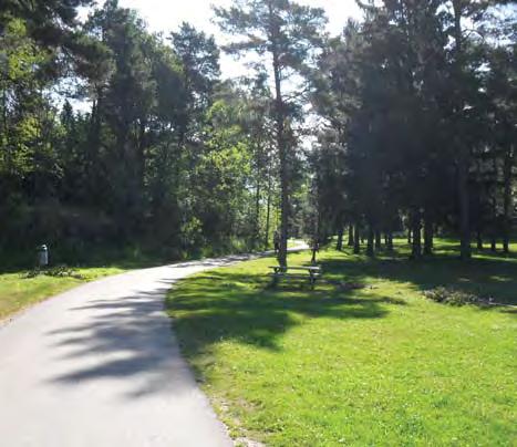 Parken bör förses med ny parkutrustning som ytterligare skapar en egen karaktär åt parken.