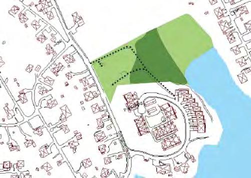 Parken skulle kunna utvecklas genom exempelvis blommande parkträd, typ körsbärsträd så att ett distinktare parkrum skapas.