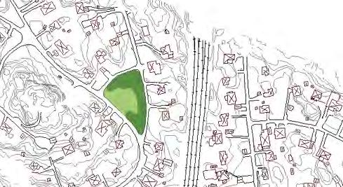 Fickpark Finns inte med på ÖP-kartan Villabebyggelse omger parkområdet.