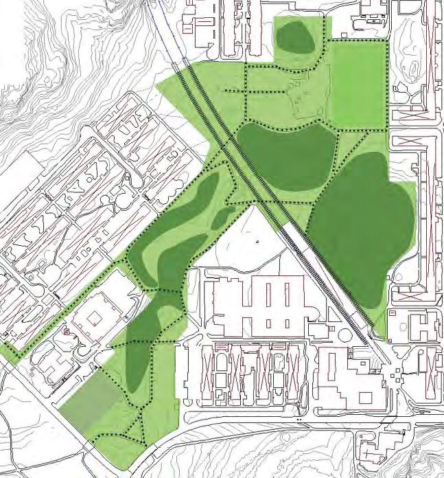 38. Vårbyparken Parken ligger centralt i Vårby Gård. Ca 10,4 ha (varav 0,3 Huges mark) Trevlig park som används av många människor i alla åldrar.