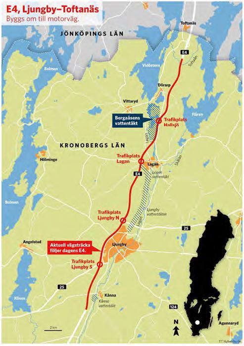 Även 28 broar påverkas VARFÖR: Öka trafiksäkerheten och framkomligheten