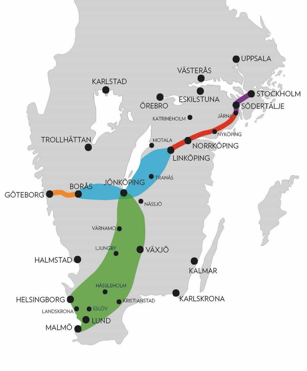 2015 1 oktober: Redovisning från kommunerna av nytto- och intressentanalyser. 31 december: Delrapport 2 kommersiella förutsättningar och finansieringsprinciper. 2016 Förhandlingarna inleds.