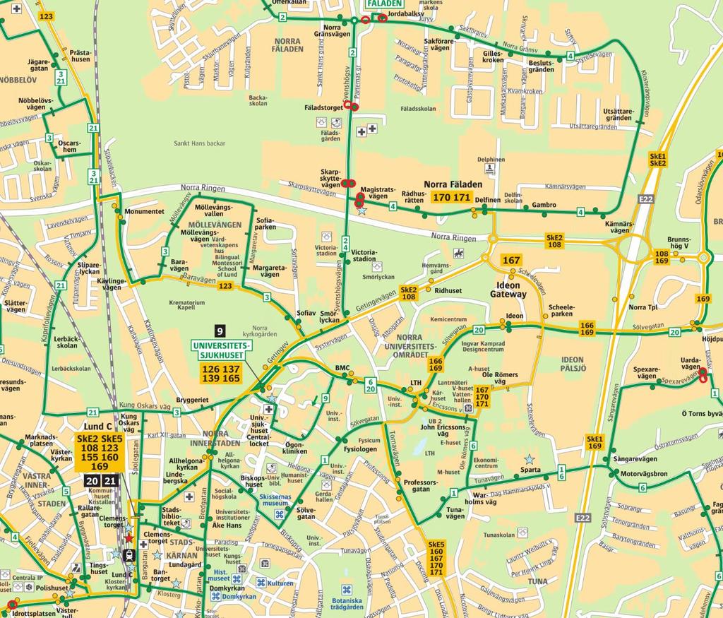 1.3.1 Avgränsning Examensarbetet har avgränsats till att gälla för 11 busshållplatser i Lunds kommun.