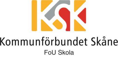 017-01-27 Datum Beteckning FOU SKOLA 2016 SAMMANFATTNING Den regionala samverkansorganisationen FoU Skola, som verkar för kommunerna i Skåne samt Sölvesborg,