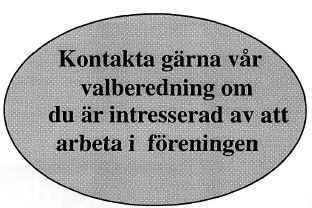 : Festkommitté: Bo Antonsson Birgitta Eriksson Ann-Marie Bodin Grannsam verkanskommitté: Lars Lehman Bo Antonsson Kennet Berg Revisorer: Leif Andersson Gunnar Fremin Revisorssuppleanter: Thomas