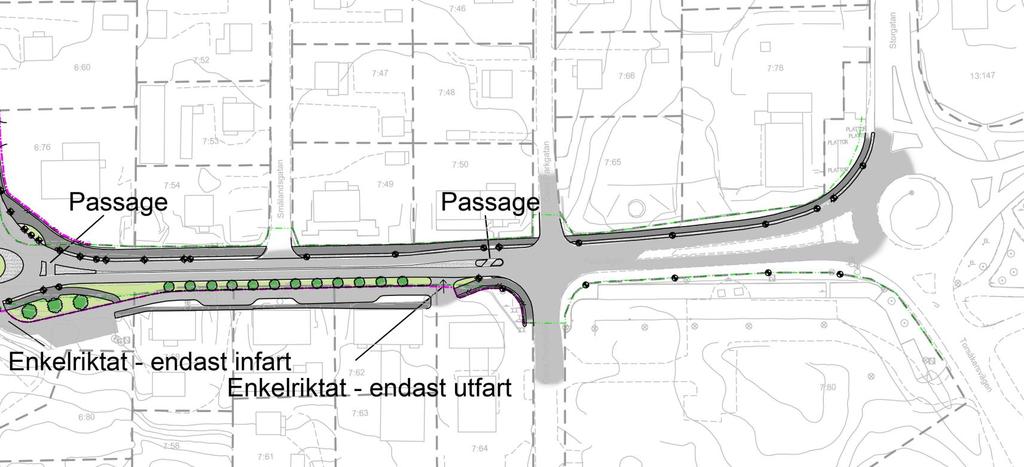 Utformningsförslaget Delen Centralgatan