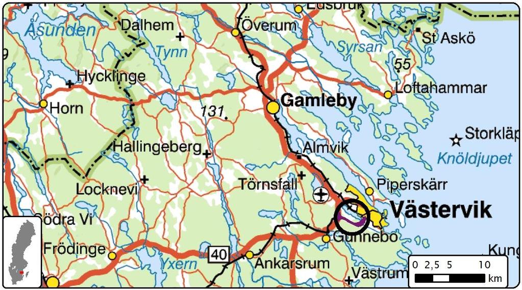 Uppdrag Föreliggande rapport är framtagen av Ecocom AB på uppdrag av Västerviks kommun AB.