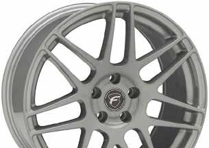 kr/st FORGESTAR F14 MONOBLOCK SILVER Storlek 19x10 15-17