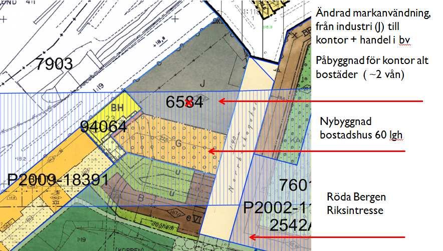 SID 5 (12) Gällande planer I gällande detaljplan, pl. 6584 från 1967, är Skålen 24 reserverad för industriverksamhet samt garage under mark.