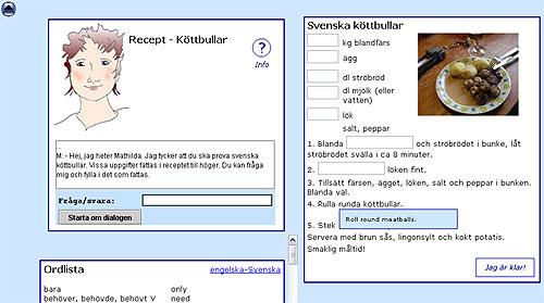 Ordlista Fig. 18 : Hela webbsidan Mouse over funktion ger dig översättning. En bild över hela webbsidan.