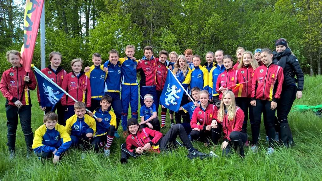 Alla deltagare från Skåne-Halland kämpade tappert och gjorde sitt yttersta i stafetten.