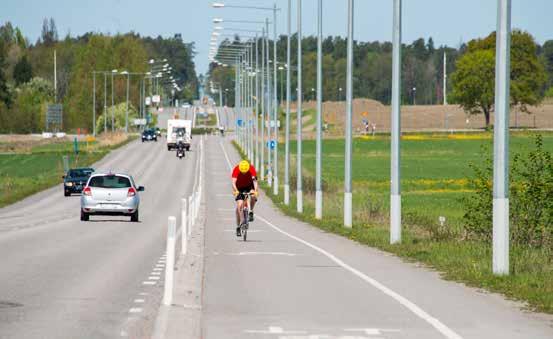 gatan. På kortare sträckor kommer vägen att gå genom skog eller öppna fält, vilket ger möjlighet att arbeta med gatans karaktär och gestaltning i olika sekvenser.