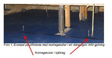 Förfrågningsunderlag Läggningskontroll Läggningskontrollen är till för att finna alla luftläckage innan golvavjämningen gjuts.