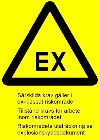 ATEX ATEX riskbedömning Installationer i EX-miljö Klassning brandfarlig vara Klassning damm