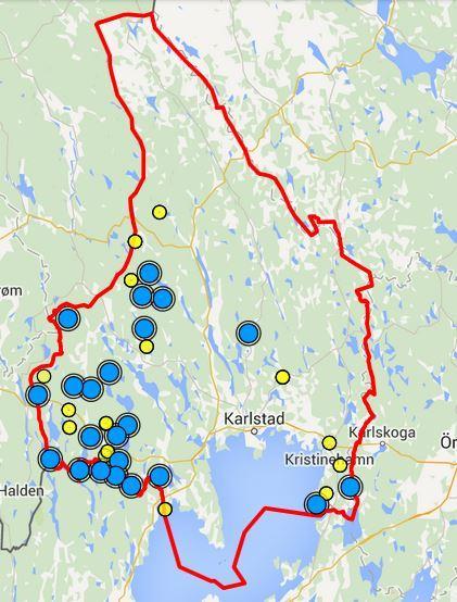 De hotade och rödlistade arter som påträffats under inventeringsarbetet är kantlök (EN), slåttergubbe (NT), skogsklocka (NT), klasefibbla (NT), ängsmetallvinge (NT), violettkantad guldvinge (NT) och