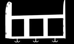 Artikel Antal platser Platsbredd Total bredd Artikelnummer Klädfackshylla Klädfackshylla 2 platser 3 platser 250 mm 250 mm 500 mm 750 mm 7692-50 7692-75 Adde kroklist Kroklist i björk med eller utan