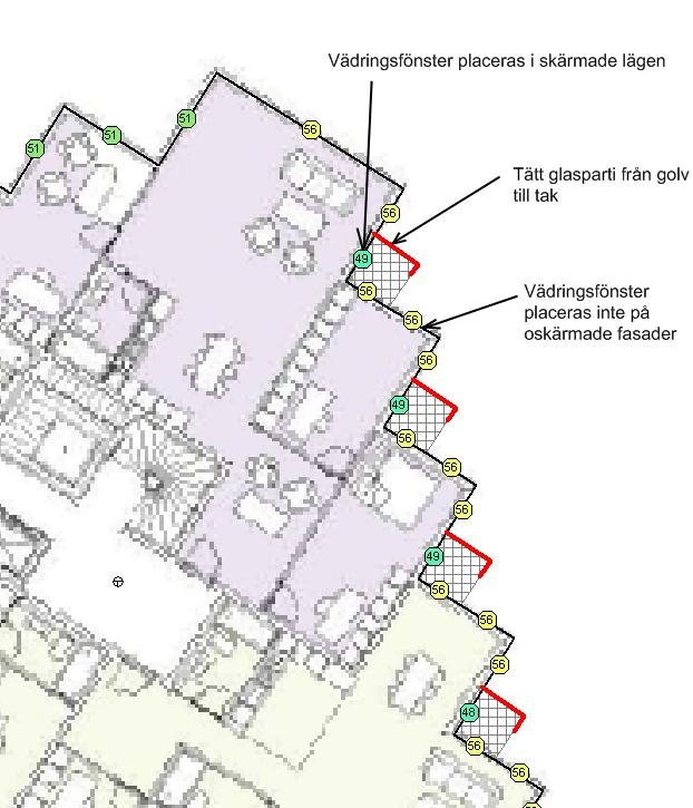 I beräkningen av maximal ljudnivå från tågpassager förbi kv Stettin åker godståg hela vägen ut till Frihamnen, se Ak-11233-1-02.