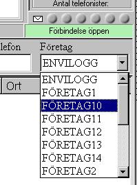 4.6 Marvin Multi Telefonist ansluten till en Marvin Multi telefonistgrupp kan hantera telefoni för flera företag samtidigt. De företag som du hanterar syns i Företagslistan.