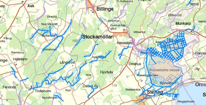 Riseberga Ingelstorps df 1935 (3) Korsning av dikningsföretag Lilla Bäljaneå o Hästbäckens vattenavlf I o II 1946 (58):